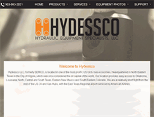 Tablet Screenshot of hydessco.com